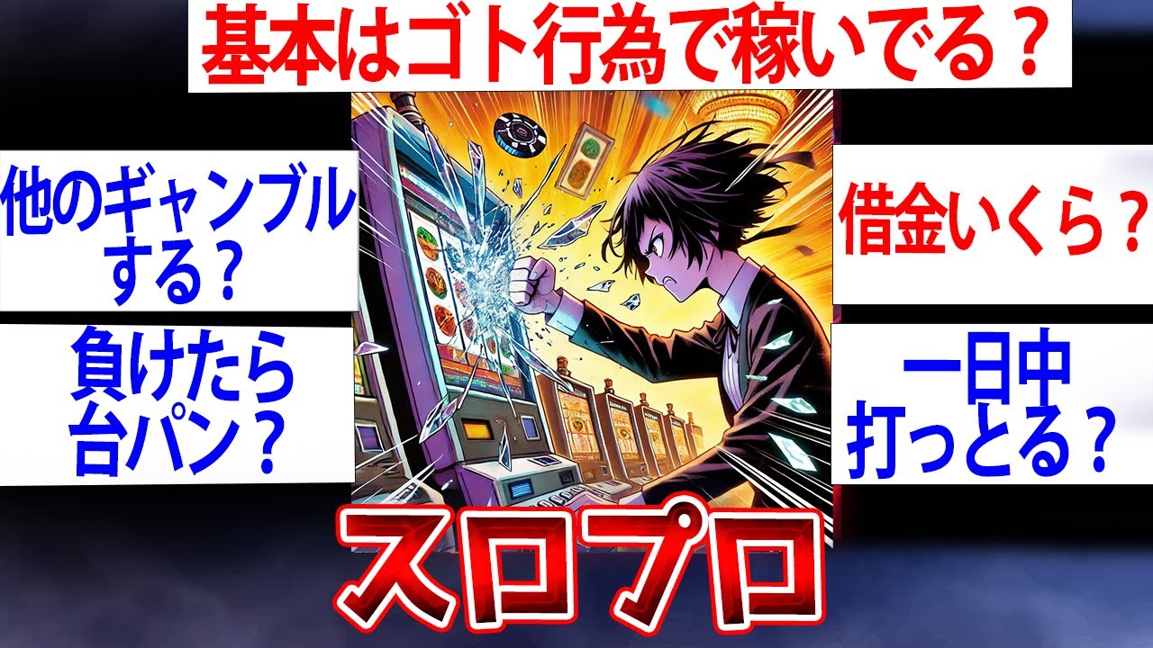 【職業】スロプロの実態が明らかにｗパチプロ・スロプロだけど質問ある？【ゆっくり解説】【2ch面白いスレ】