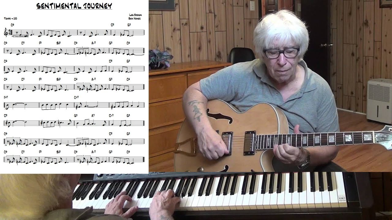 Sentimental Journey - Jazz guitar & piano cover - Yvan Jacques