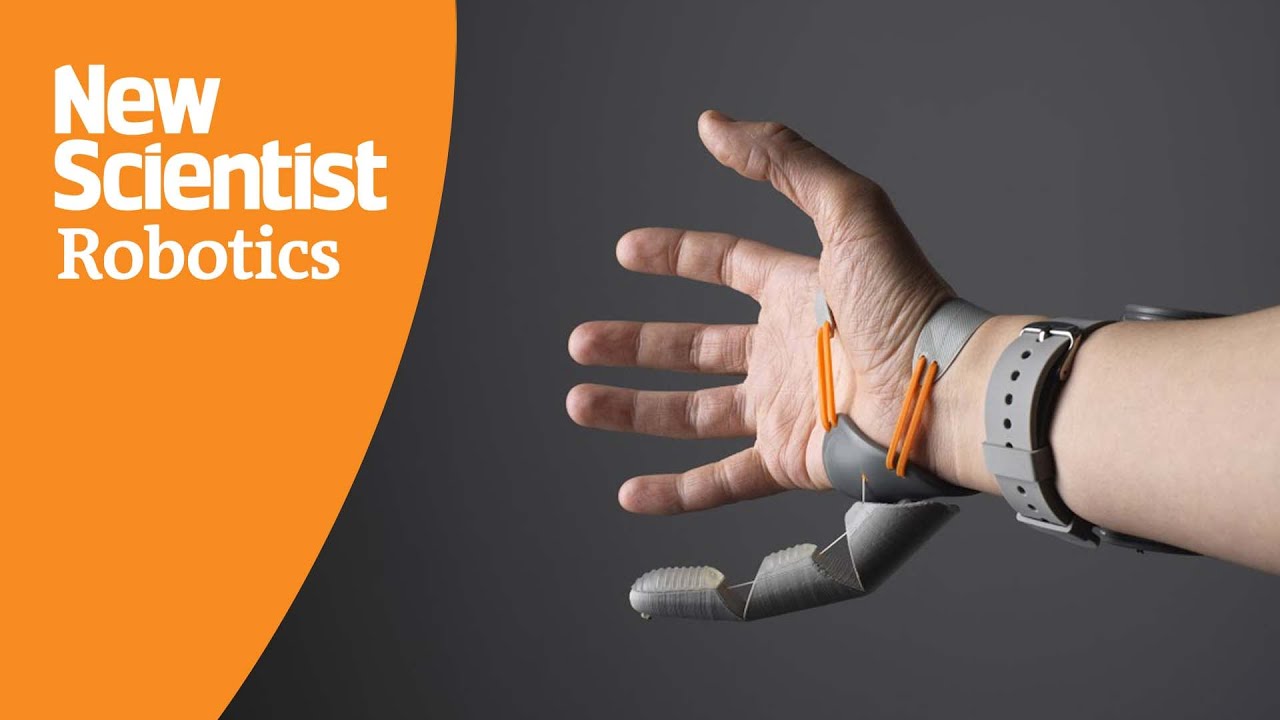 This robotic extra thumb can be controlled by moving your toes