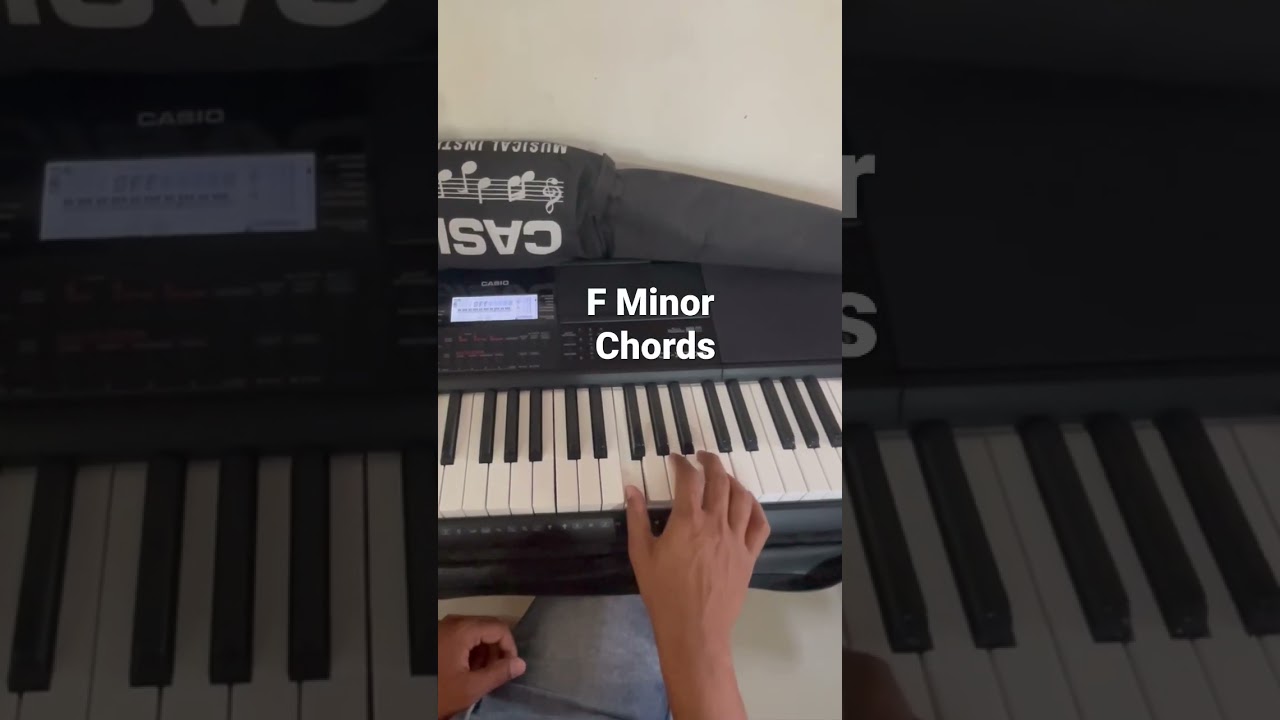 How to Play F Minor Chords on Piano and Keyboard  #fminor #fminorchords #fminorpiano #fminorkeyboard