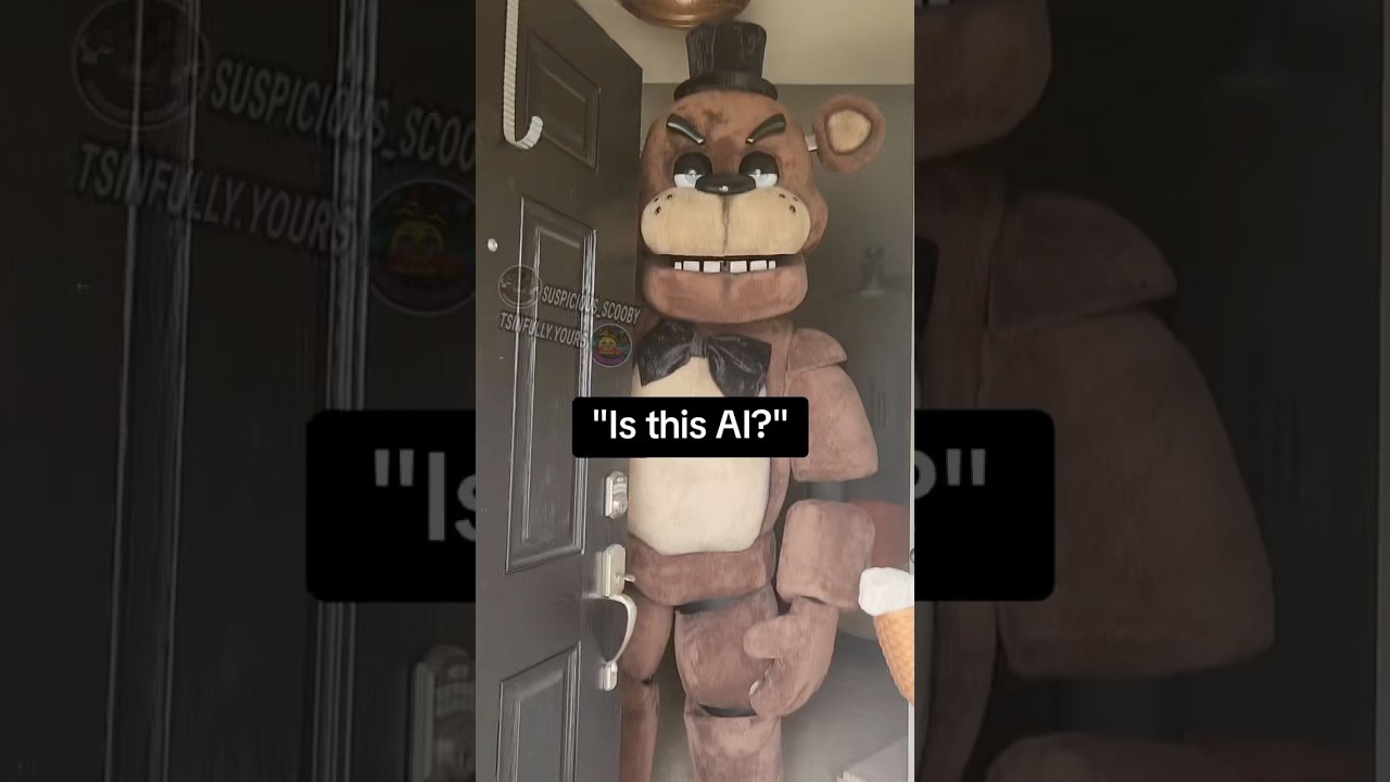 Freddy's Face When ​⁠@suspicious_scooby #fnaf #fivenightsatfreddys #freddyfazbear #cosplay