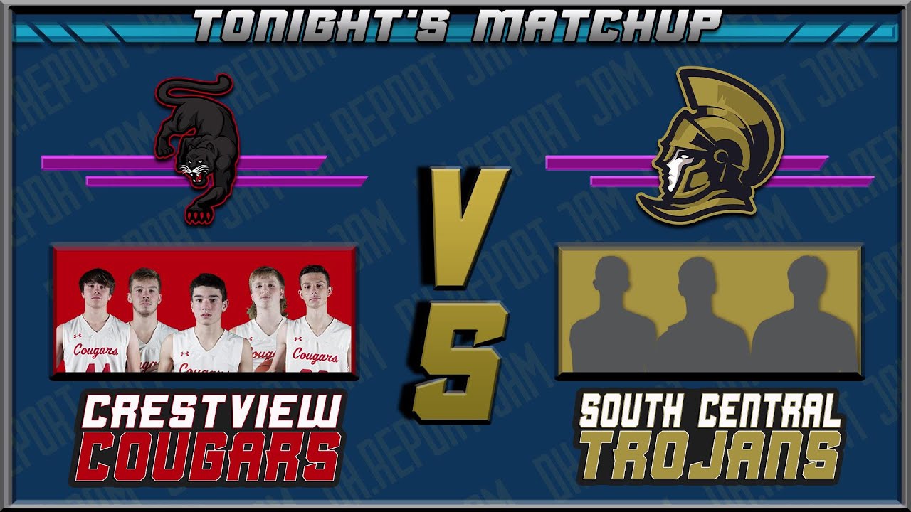 High School Boys Basketball: South Central Trojans at Crestview Cougars