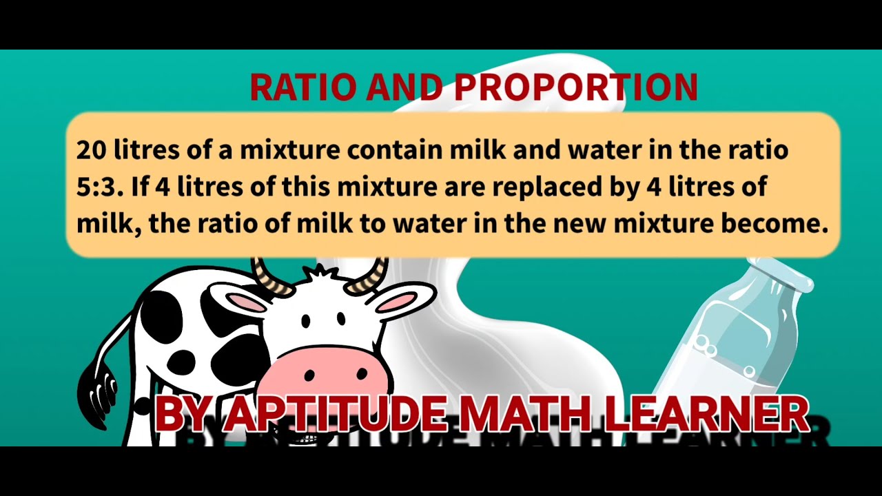 20 litres of a mixture contains milk and water in the ratio 5:3. If 4 litres of this mixture is