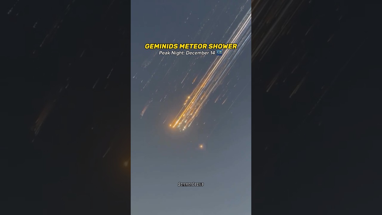 December 14: Geminids Meteor Shower Alert! 🌌🔥
