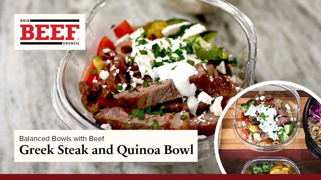 Balanced Bowls: Greek Steak and Quinoa Bowl