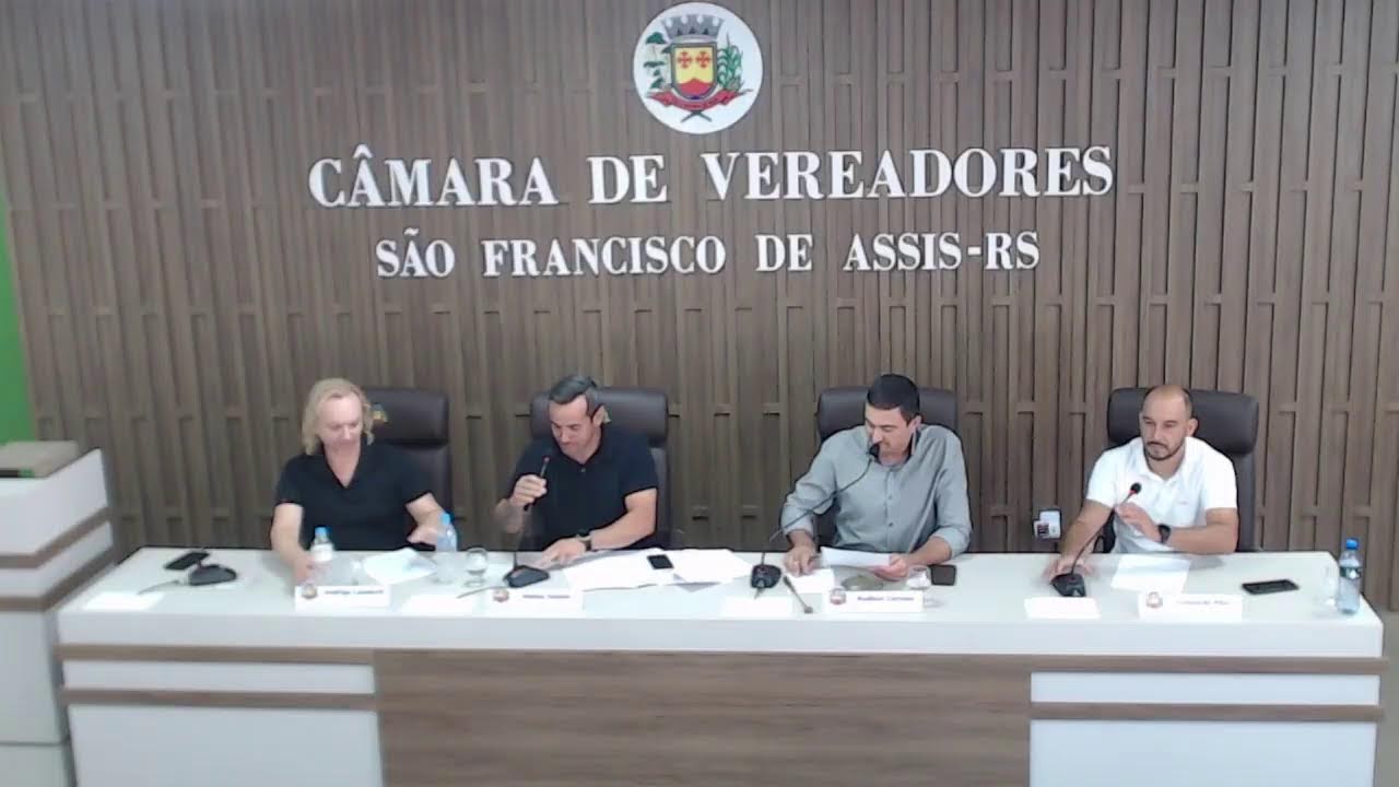 Reunião Extraordinária da Câmara de Vereadores de São Francisco de Assis.