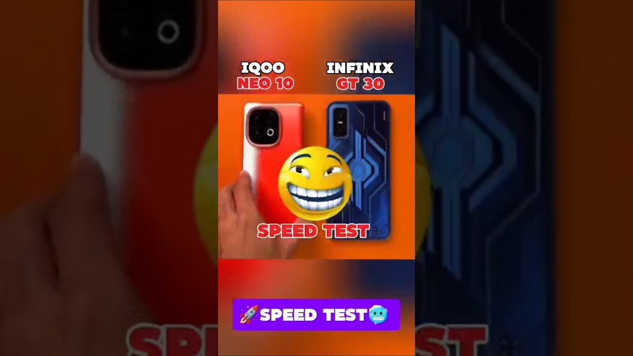 🥶⚡IQOO NEO 10 VS INFINIX GT 30 SPEED TEST🚀⚡