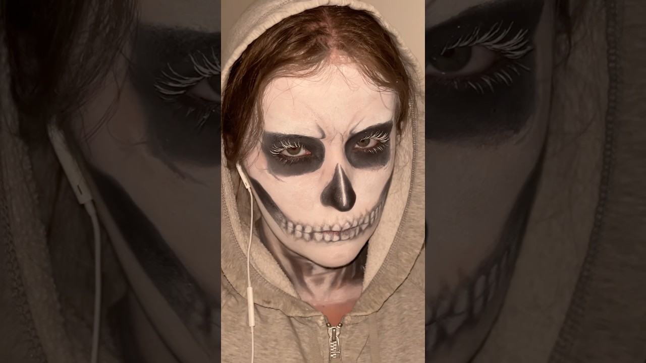skeleton makeup!! 