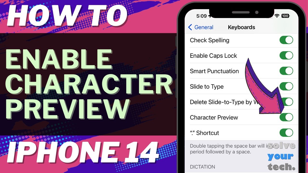 How to Enable Character Preview on iPhone 14