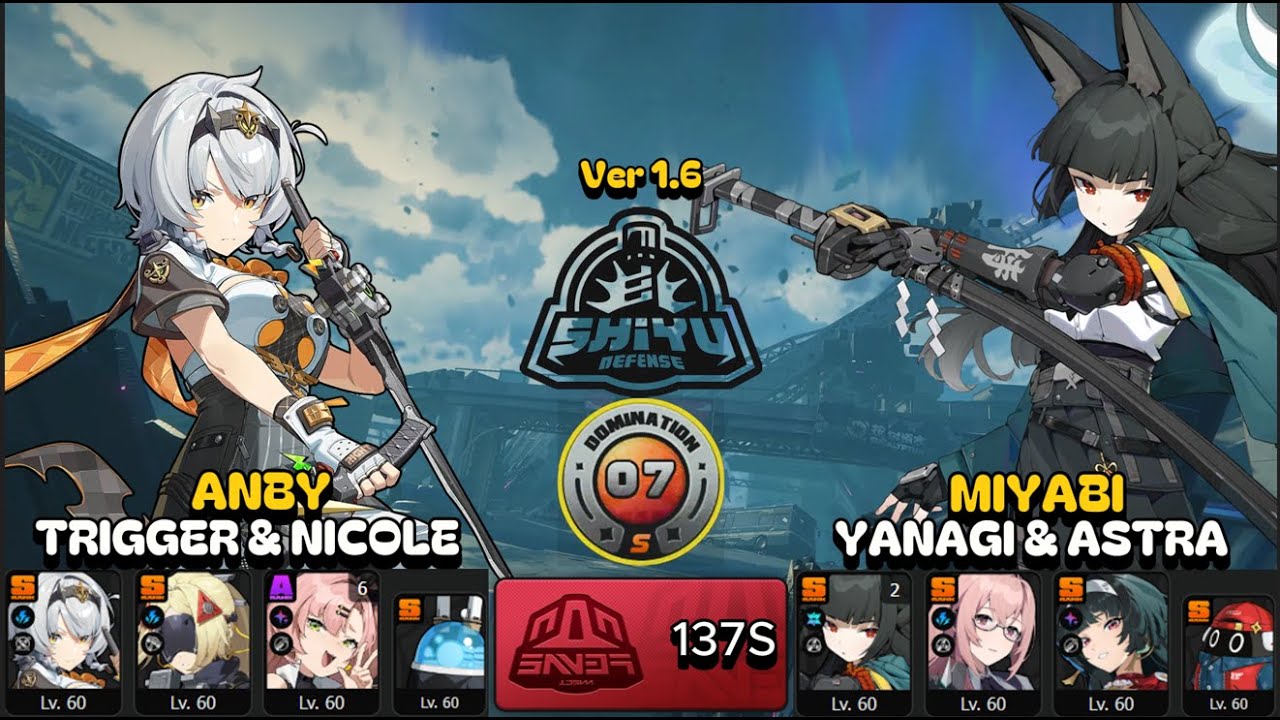 Anby S x Trigger & Miyabi x Yanagi | Shiyu Defense Critical 7 | ZZZ 1.6
