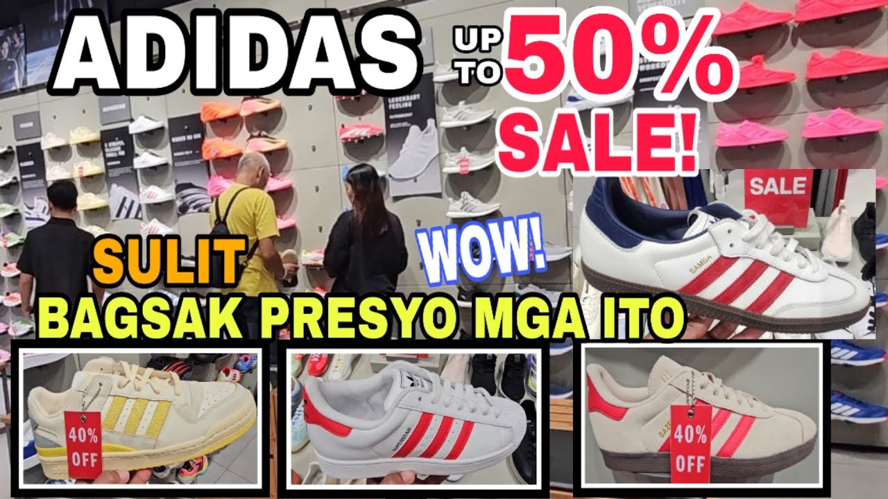 Original ADIDAS SHOES at APPAREL SALE! up to 50% off! Puntahan muna agad SULIT ngayon