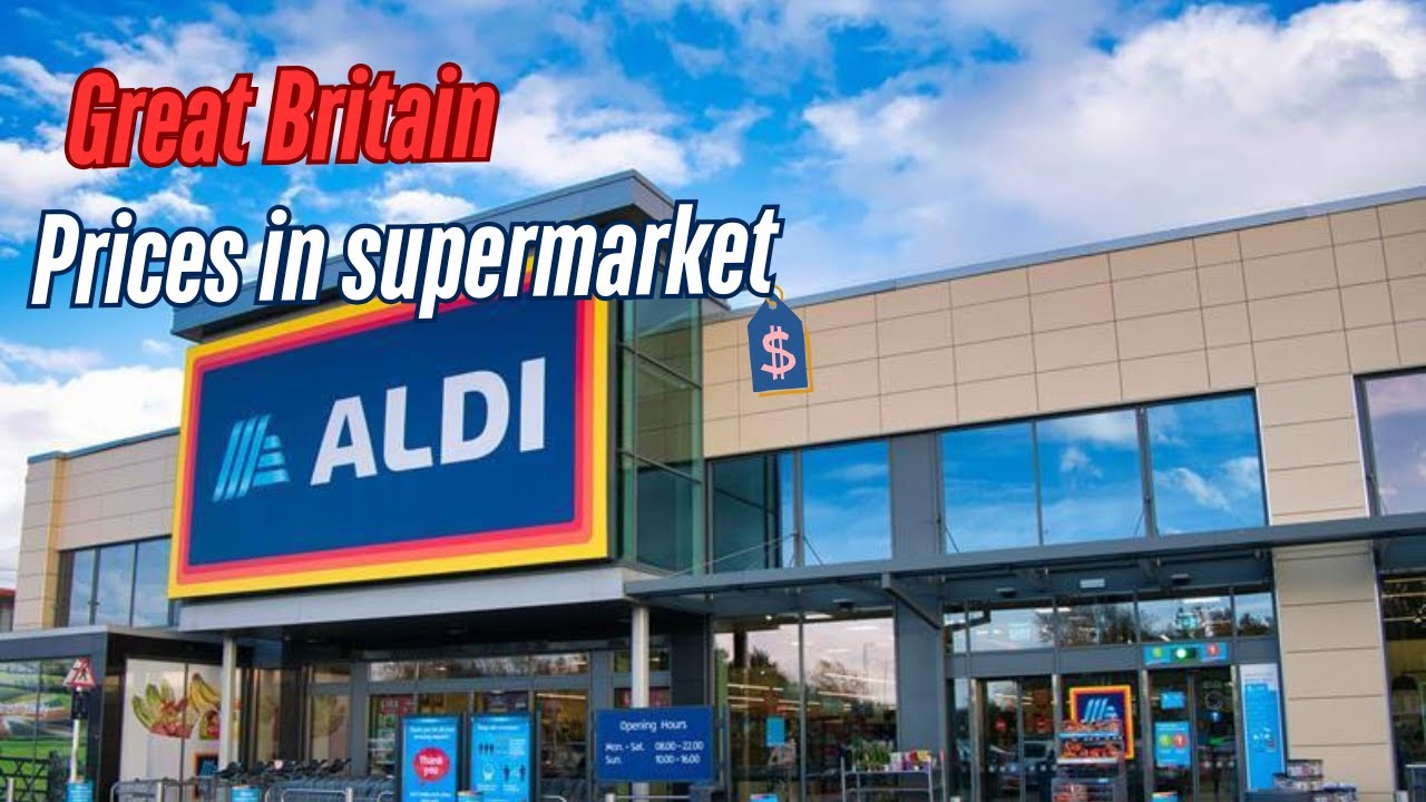 United Kingdom Aldi supermarket food prices walking tour #london