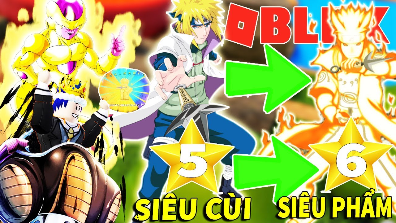 Roblox - NÂNG CẤP MINATO THƯỜNG THÀNH MINATO CHAKRA CỬU VĨ 6 SAO SIÊU PHẨM - All Star Tower Defense
