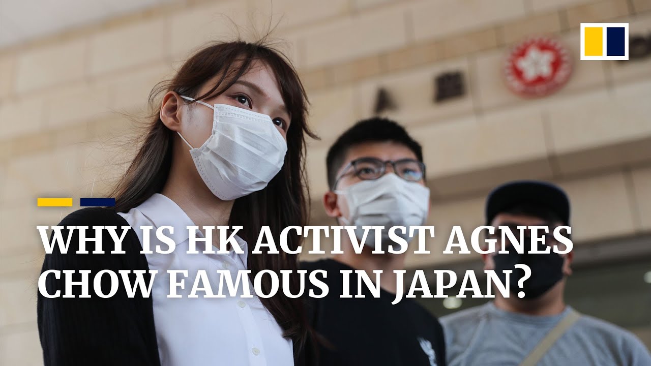Why is Hong Kong activist Agnes Chow so popular in Japan?