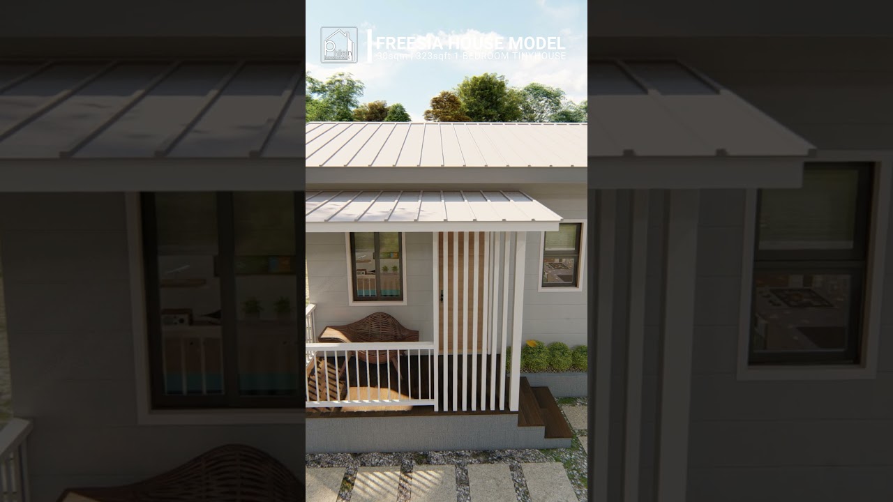 30sqm ONE BEDROOM TINYHOUSE #tinyhouse #tinyhome #bedgethomes #minihouse #minihome #tinyhome