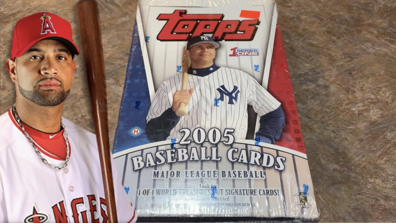 THE END OF ALBERT PUJOLS?!  2005 TOPPS BASEBALL CARD BOX OPENING (Throwback Thursday)