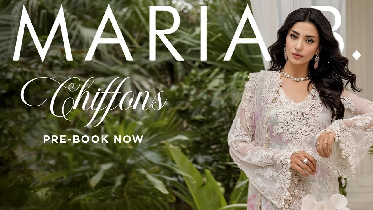 Maria.B Luxury Chiffon Unstitched Collection 2025 | Maria.B New Luxury Unstitched Collection'25 