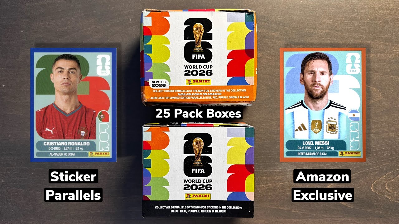 БИТВА 50 ПАКОВ &mdash; Коллекция наклеек Panini FIFA World Cup 2026: Обычная версия для США против экск...