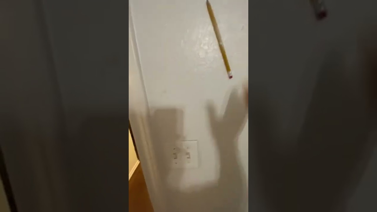 This pencil can stick on a wall!  Super cool!
