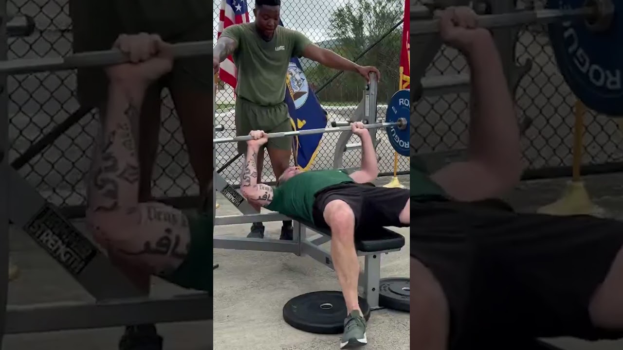 Watch Pete Hegseth CRUSH 44 Bench Press Reps #shorts