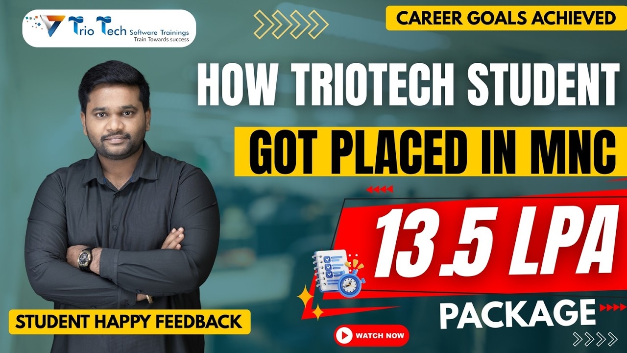 TrioTech Student Secures 13.5 LPA Package in Oracle Fusion HCM | HCM Consultant Career Breakthrough