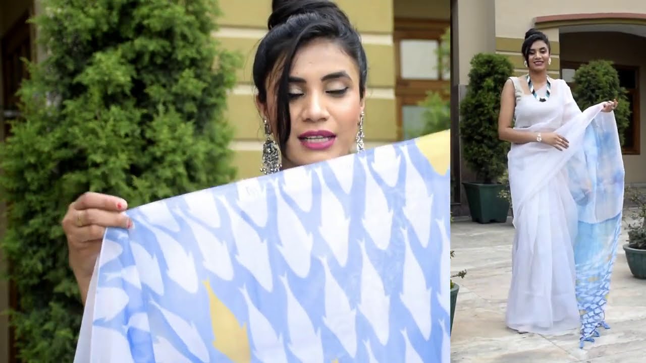 Meesho Summer Sarees | Cotton chikankari Georgette Saree Haul