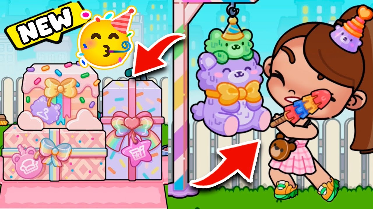 NEW BIRTHDAY ITEMS 🥳 TO DECORATE A PARTY IN THE PAZU AVATAR WORLD GAME | New Update