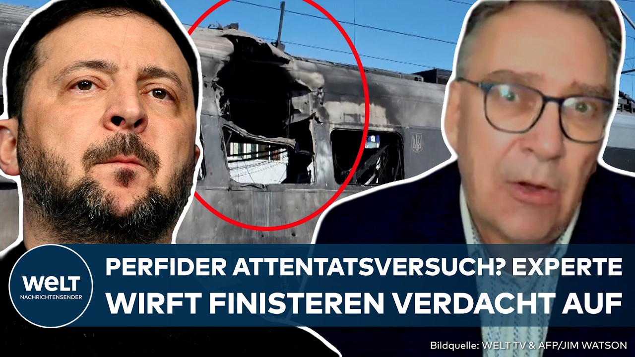 PUTINS KRIEG: Russen zerstören Zug! Perfider Attentatsversuch? Experte wirft finsteren Verdacht auf!