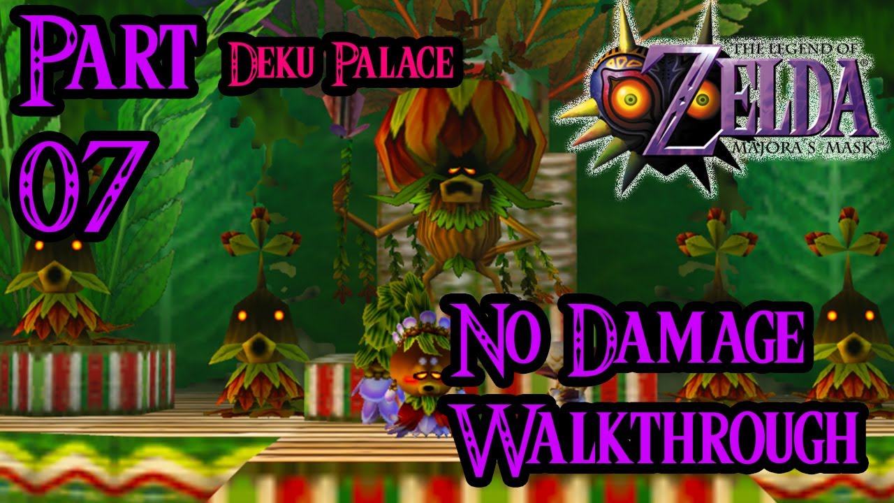 Zelda Majora's Mask 100% Walkthrough Widescreen HD Part 7 - Deku Palace - Magic Beans - Woodfall
