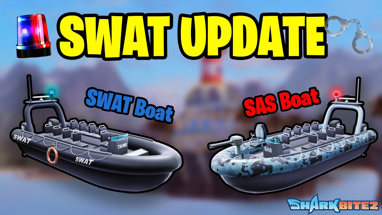 *NEW* CRAZY SWAT BOATS IN SHARKBITE 2 UPDATE (Roblox)