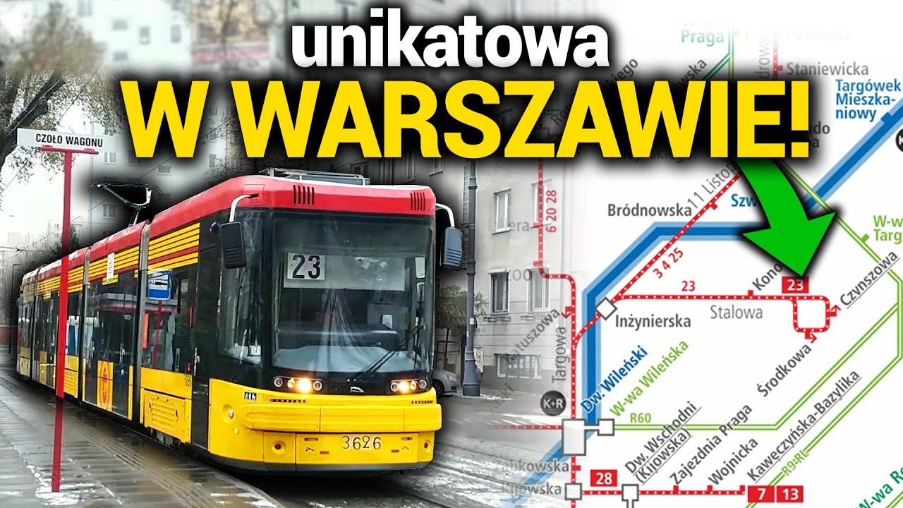 Уникальная трамвайная петля в Варшаве - Tramwaje Warszawskie 🚋