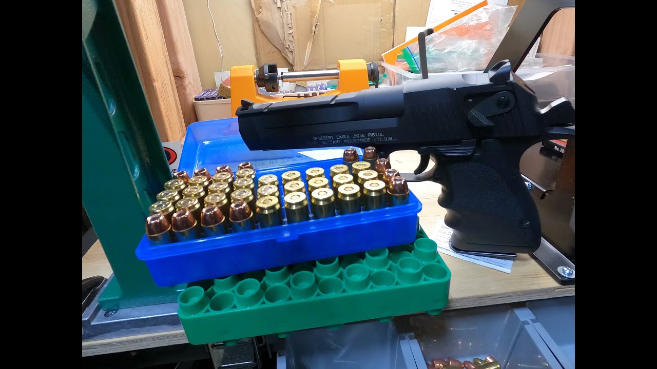 DESERT EAGLE 50 CALIBER HANDLOADS BASIC INTRO TO RELOADING 50 ACTION EXPRESS 50 AE HORNADY XTP