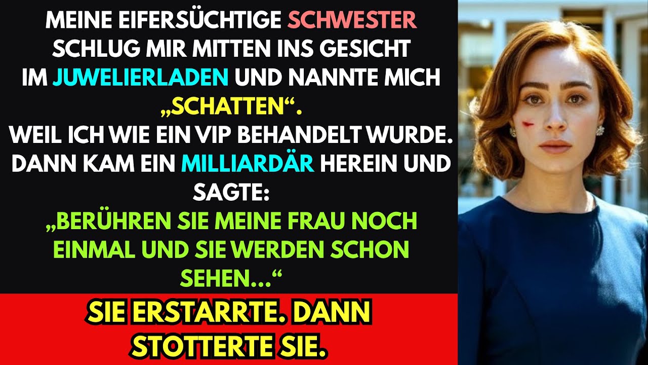 Meine Schwester schlug mich im Juwelier–da sagte ein Milliardär: Noch einmal, und du wirst’s bereuen