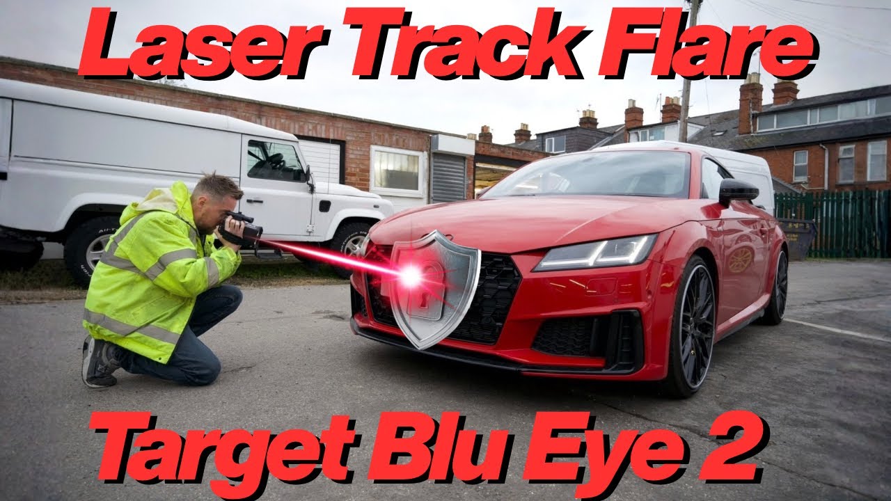 Реальная демонстрация работы Target Blu Eye 2 и Laser Track Flare на Audi TT!