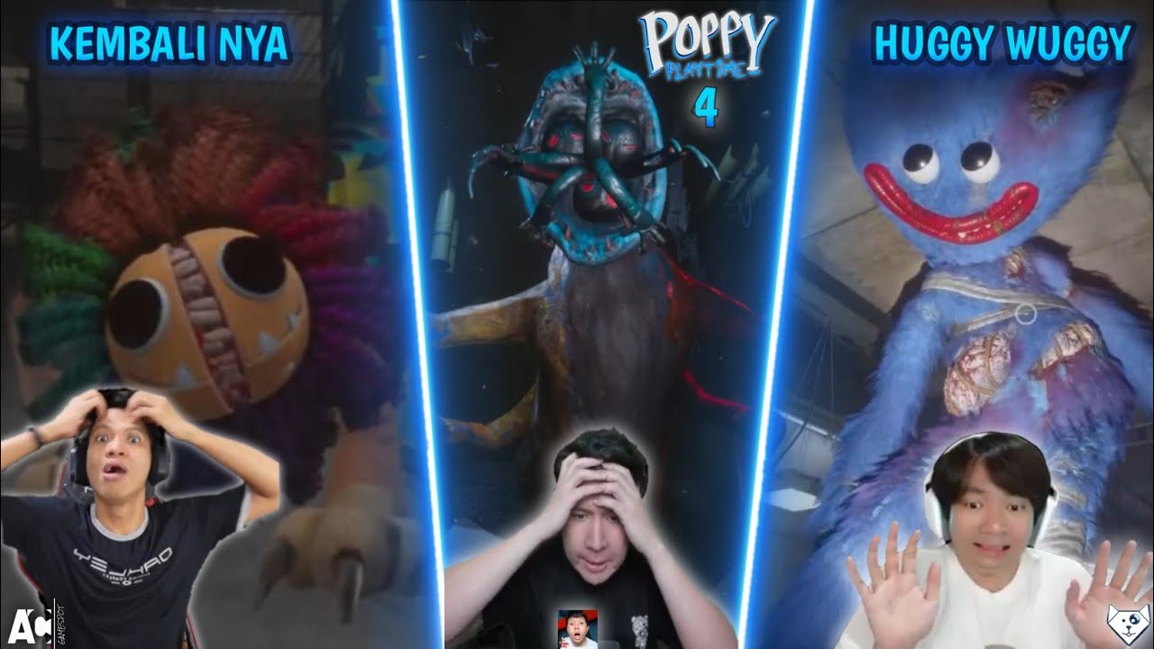 REAKSI ACI GAMESPOT MIAWAUG DAN WINDAH BASUDARA POPPY PLAYTIME 4 ~ KEMBALI NYA HUGGY WUGGY !