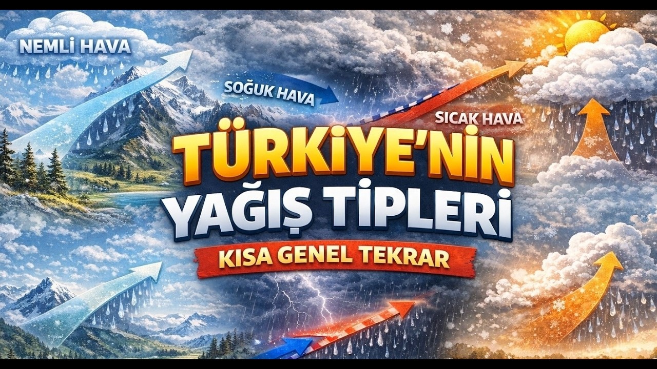 Türkiye'nin Yağış Tipleri Kısa Genel Tekrar