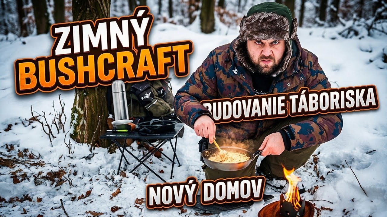 ZIMNÝ BUSHCRAFT V MRAZIVOM TÁBORISKU - Test Poľské MRE ARPOL & Prikrmovanie: NOVÝ DOMOV | 3. Časť |
