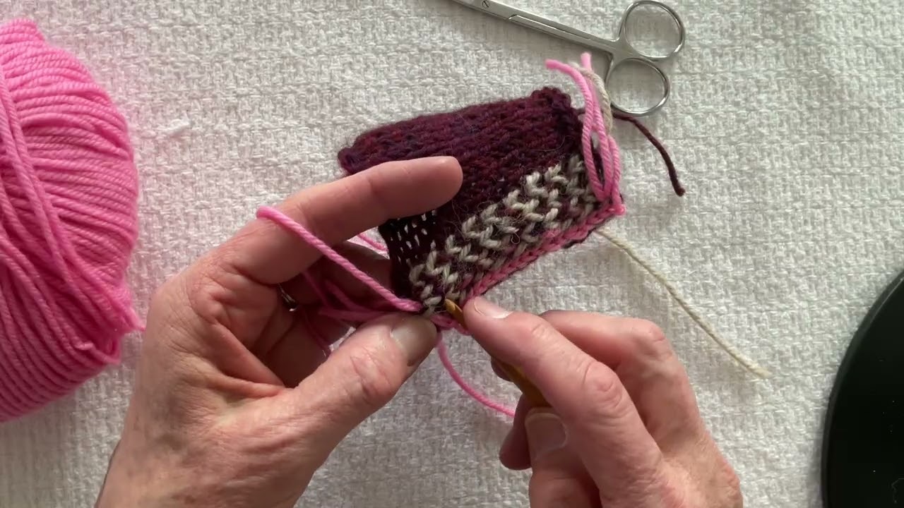 Steeking the Nordic Mix Sweater