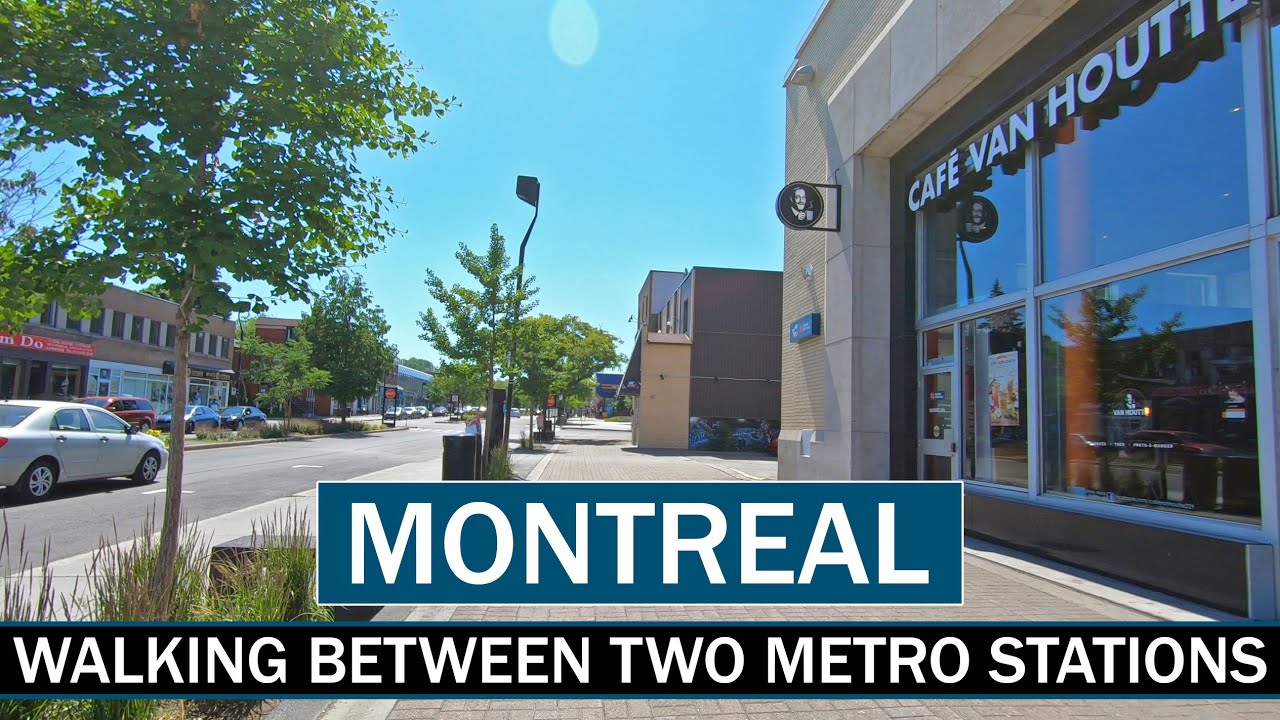 Montreal Walking Tour from Cote-Vertu to Du College Metro Station July 2020