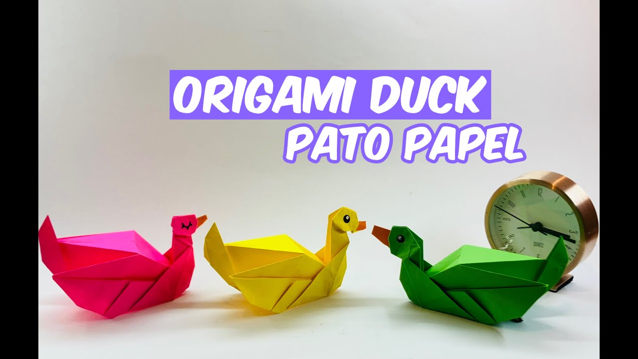 Origami - Pato de Papel 3D | Como fazer um passarinho de papel