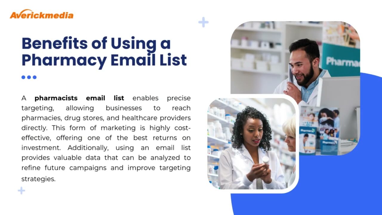 Pharmacy Email List for Targeted Healthcare Marketing