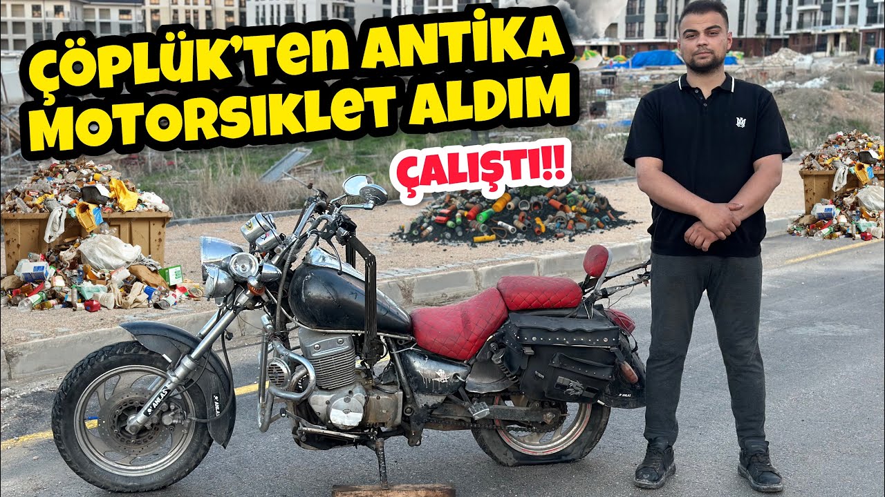 ÇÖPLÜK’ten ANTİKA MOTORSİKLET ALDIM (ÇALIŞTI)