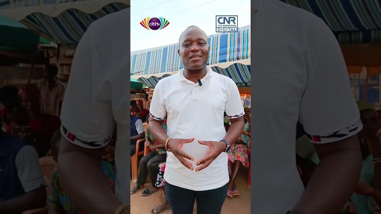 Management of Citi TV/ FM donates to the people of Akateng (Upper Manya Krobo District)