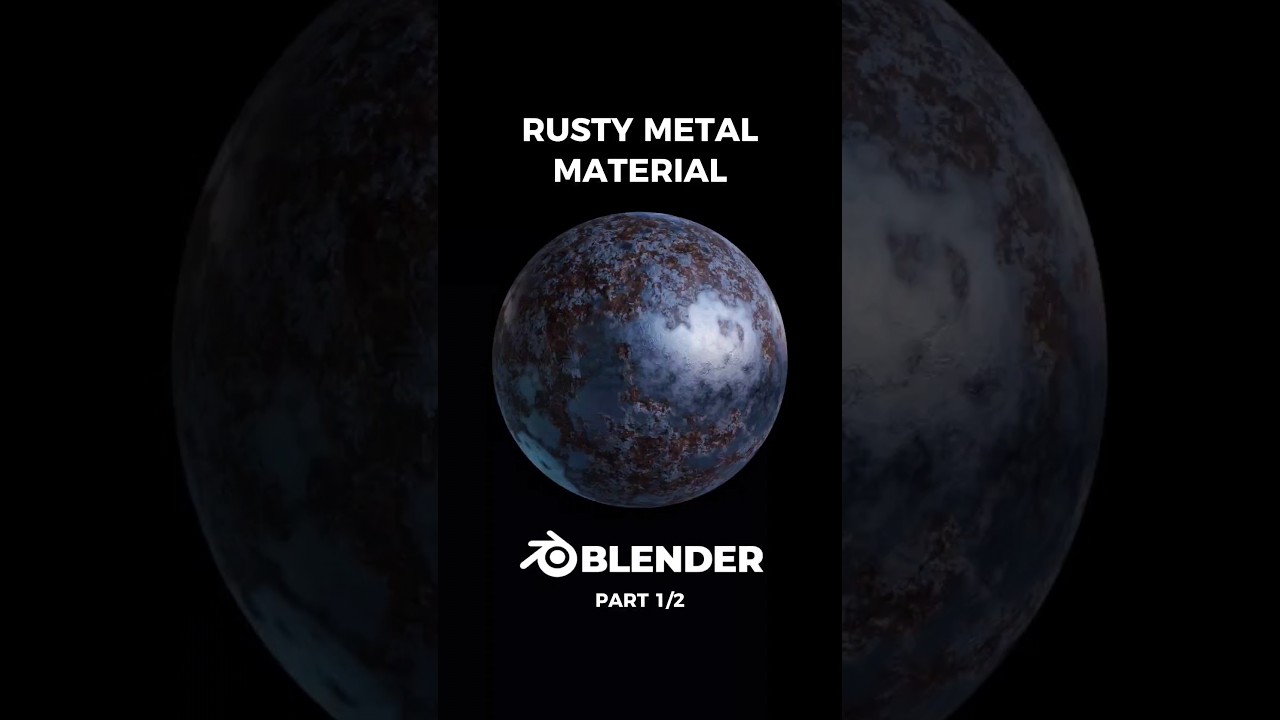 Procedural rusty metal material in Blender. Part 1/2.#3d #blender3d #b3d #Blender #blendermaterials