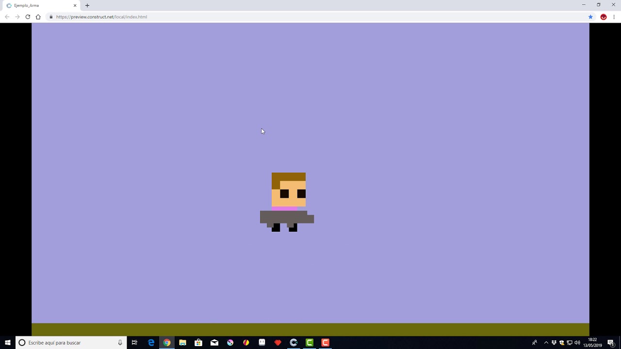 Tutorial Construct 2/3, coger y soltar un arma.