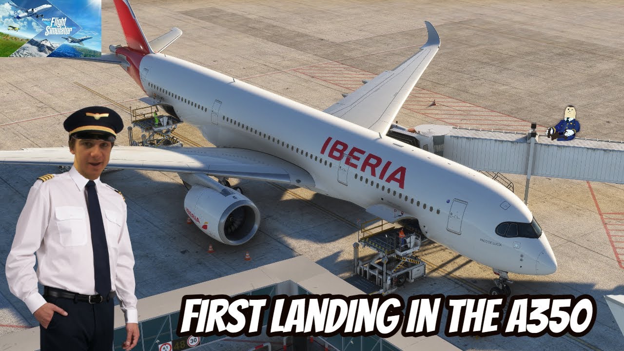 [MSFS2020] INIBUILDS A350 FIRST LANDING INTO PALMA