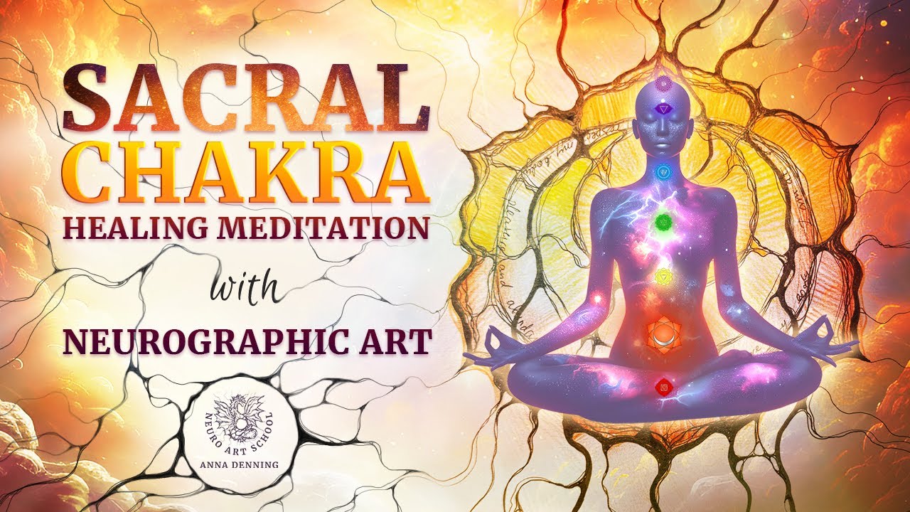 Sacral Chakra Meditation and Balancing with Neurographic Art | Healing Frequency Music Svadhishthana