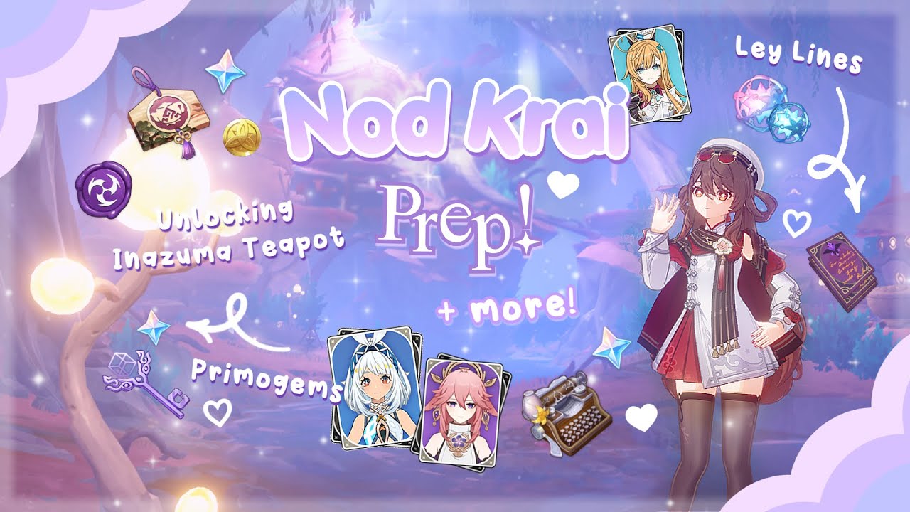 6 Days of NOD KRAI Prep! ☕ ݁ ˖╭╰⊹ ࣪restock, Inazuma exploration + more 💌 ⊹ ˖˚₊ cozy genshin gameplay