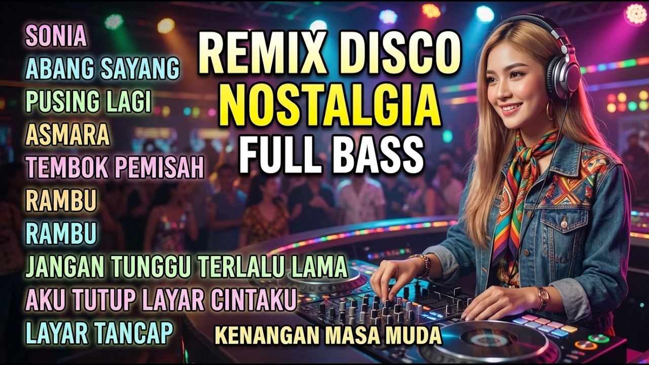 Sonia, Dinding Pemisah, Pusing Lagi – DJ Disco Nostalgia Indonesia Full Bass