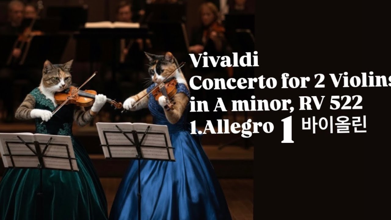 Vivaldi, 2 violins concerto RV522 1.Allegro 1st violin 비발디, 두 대의 바이올린을 위한 협주곡 1악장 1바이올린